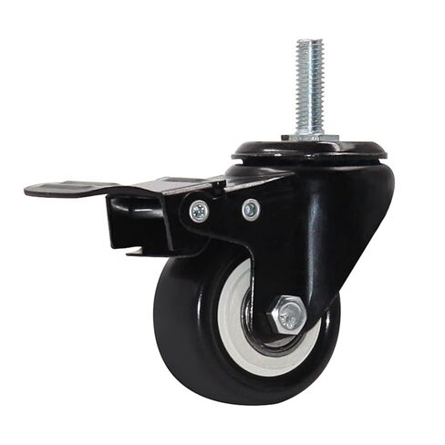 4pcs 2 Inch 50mm Heavy Duty 180kg Black Swivel Castor Wheels Trolley Furniture Caster Rubber(A2) in Saudi Arabia