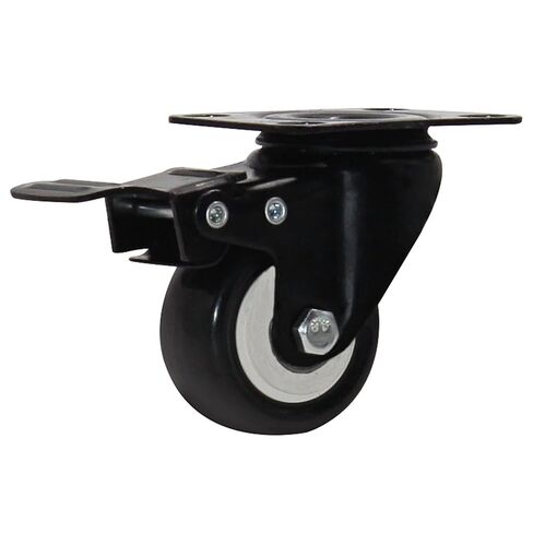 4pcs 2 Inch 50mm Heavy Duty 180kg Black Swivel Castor Wheels Trolley Furniture Caster Rubber(A2) in Saudi Arabia