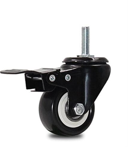 4pcs 2 Inch 50mm Heavy Duty 180kg Black Swivel Castor Wheels Trolley Furniture Caster Rubber(A2) in Saudi Arabia