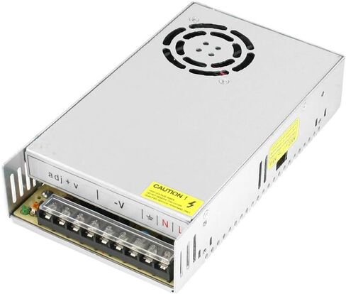 RSWMAHGEZ تيار متردد 110/220 فولت مدخل تيار مستمر 12 فولت 30 أمبير 360 وات مخرج مصدر طاقة LED معدني (AС 110 / 220ν محول Eingang Ausgang Netzteil in Kuwait