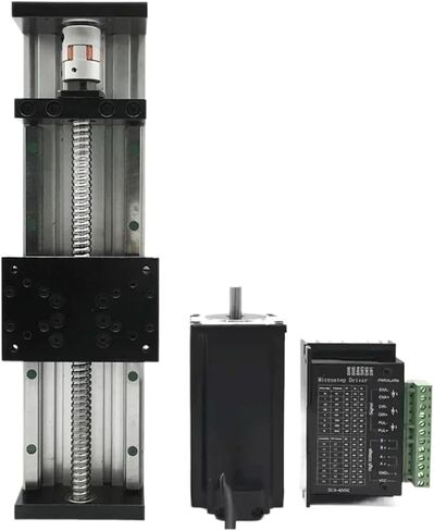 HHBL8I طاولة منزلقة بمحرك 120 كرة لولبية عريضة خطية دليل السكك الحديدية المرحلة 80 كجم تحميل XYZ محور CNC مرحلة الحركة اليدوية 2 * منزلق HGH15CA (2Nm الكل في مجموعة واحدة، 250 مم السكتة الدماغية SFU1605) in Kuwait