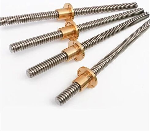 S25HH0 T16 Lead Screw Left Hand 100 150 200 300 350 400 500 1000mm Lead 2/3mm Tr16 Screw Large Lead Trapezoidal Screw 3D Printer Part(Left-Hand Lead 3mm,150mm) in Saudi Arabia