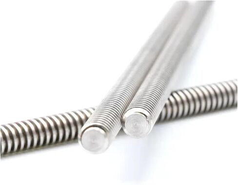 S25HH0 T16 Lead Screw Left Hand 100 150 200 300 350 400 500 1000mm Lead 2/3mm Tr16 Screw Large Lead Trapezoidal Screw 3D Printer Part(Left-Hand Lead 3mm,150mm) in Saudi Arabia
