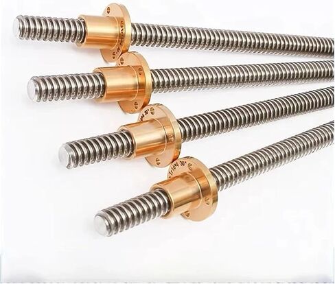 S25HH0 T16 Lead Screw Left Hand 100 150 200 300 350 400 500 1000mm Lead 2/3mm Tr16 Screw Large Lead Trapezoidal Screw 3D Printer Part(Left-Hand Lead 3mm,150mm) in Saudi Arabia