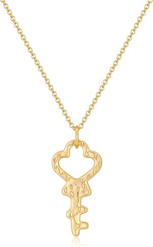 Gold Key Necklace for Women Dainty Key Necklaces Fashion in Kuwait