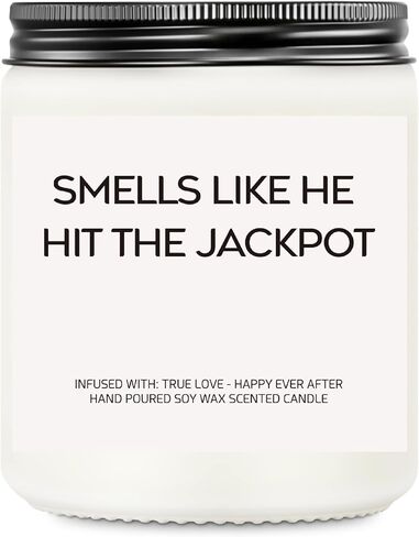 Funny Bridal Shower Gifts for Bride - Bride Gifts - Engagement Gift for Women - Engaged Gift Scented Candle in Saudi Arabia