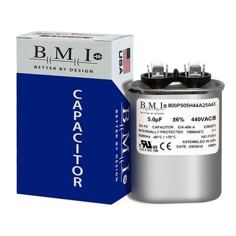 Carrier P291-0504 - 5 uF MFD x 440 VAC مكثف بديل بيضاوي، صنع في الولايات المتحدة الأمريكية in Saudi Arabia