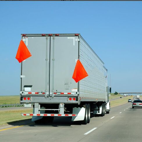 ToppYuanZea 6 Pack Orange Safety Flags for Truck 18 x 18 Inches, Oversize Load Warning Flags with Bungee Cord, Large PVC Mesh Warning Flag for Car, Trailer, Boat, Hunting, Bike in Saudi Arabia