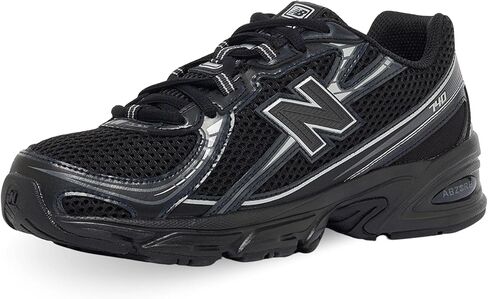 New Balance 740 Big Kids Shoes (Black Silver Metallic ، 6) in Kuwait