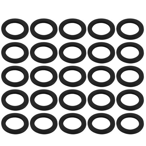 Rubber Flat Washers 12mm OD 8mm ID 1mm Thickness for Faucet Pipe Water Hose, Pack of 25 in Saudi Arabia