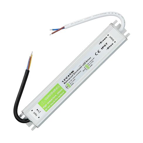 Lighting Transformer 90-250V AC to DC 12V 45W 3.75A Driver Adapter Aluminum Outdoor IP67 Waterproof Switching Power Supply in Kuwait