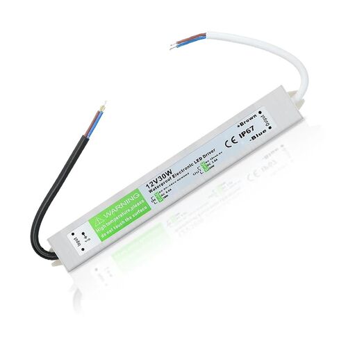 Lighting Transformer 90-250V AC to DC 12V 30W 2.5A Driver Adapter Aluminum Outdoor IP67 Waterproof Switching Power Supply in Kuwait