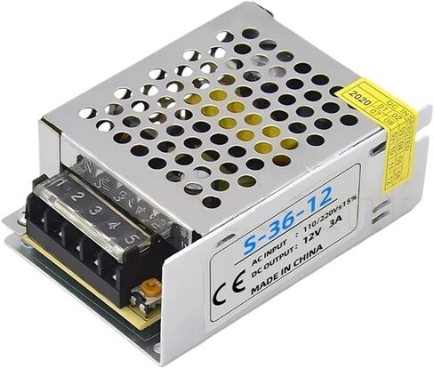 AC-DC الألومنيوم تحويل التيار الكهربائي 110 فولت 220 فولت التيار المتناوب إلى تيار مستمر 12 فولت 3A 36 واط الإضاءة سائق محول محول محول بلا ضوضاء in Kuwait