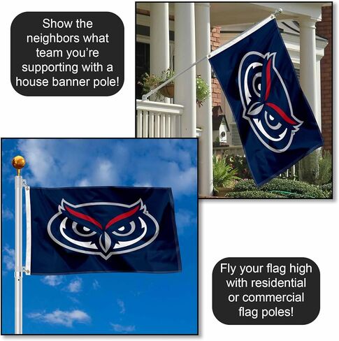 Florida Atlantic Owls Logo 3x5 Grommet Flag in Saudi Arabia
