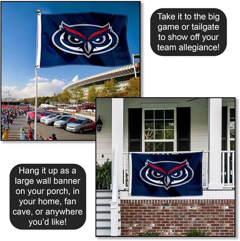 Florida Atlantic Owls Logo 3x5 Grommet Flag in Saudi Arabia