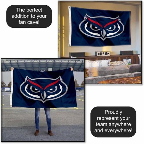 Florida Atlantic Owls Logo 3x5 Grommet Flag in Saudi Arabia