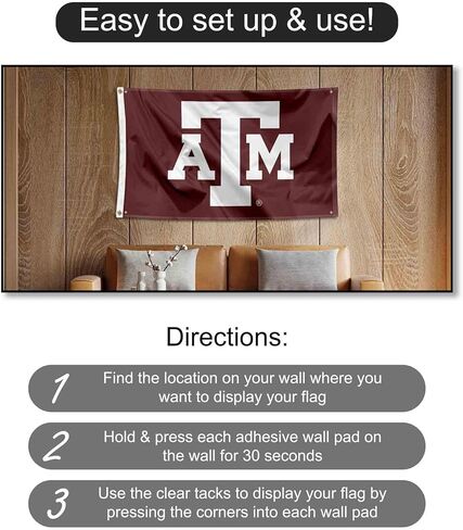 Texas A&M Aggies Banner and Tapestry Wall Tack Pads in Saudi Arabia