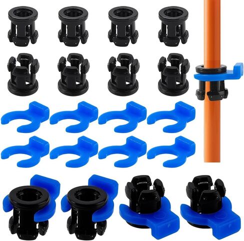 AHANDMAKER 50pcs Pneumatic Connector Tube Clamp Bowden Tube Coupler Set Bowden Collet and Clip Fixed 4mm Tube for 3D Printing Accessories Industrial Repairs in Saudi Arabia