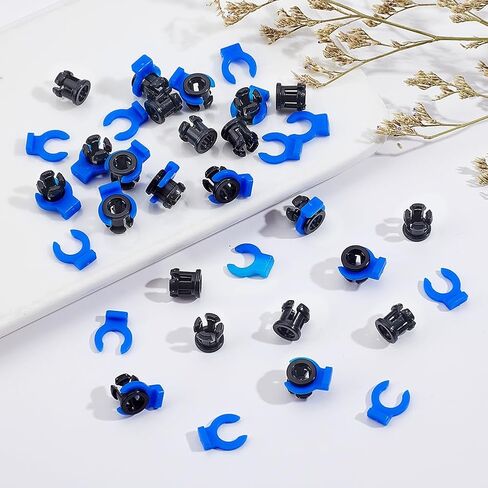 AHANDMAKER 50pcs Pneumatic Connector Tube Clamp Bowden Tube Coupler Set Bowden Collet and Clip Fixed 4mm Tube for 3D Printing Accessories Industrial Repairs in Saudi Arabia