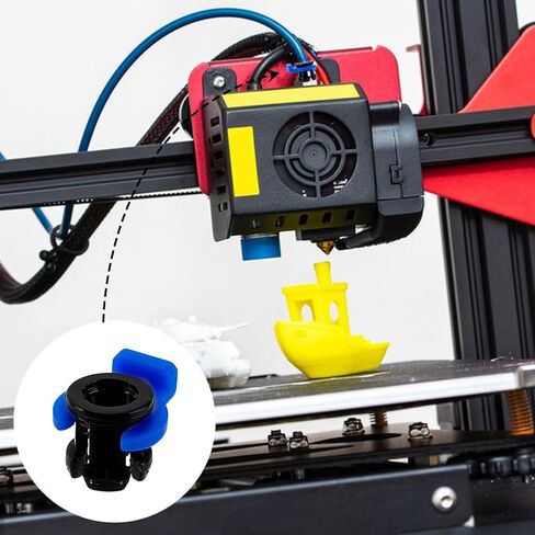 AHANDMAKER 50pcs Pneumatic Connector Tube Clamp Bowden Tube Coupler Set Bowden Collet and Clip Fixed 4mm Tube for 3D Printing Accessories Industrial Repairs in Saudi Arabia