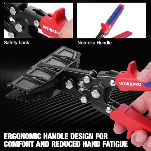 WORKPRO 6-Inch Sheet Metal Bender & Hand Seamer Tool, Heavy-Duty Steel Sheet Metal Brake Pliers for Bending, Seaming, Flattening with Ergonomic Handle and Smooth Jaw in Saudi Arabia