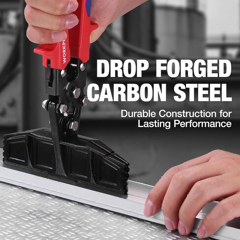 WORKPRO 6-Inch Sheet Metal Bender & Hand Seamer Tool, Heavy-Duty Steel Sheet Metal Brake Pliers for Bending, Seaming, Flattening with Ergonomic Handle and Smooth Jaw in Saudi Arabia