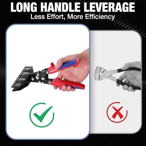 WORKPRO 6-Inch Sheet Metal Bender & Hand Seamer Tool, Heavy-Duty Steel Sheet Metal Brake Pliers for Bending, Seaming, Flattening with Ergonomic Handle and Smooth Jaw in Saudi Arabia