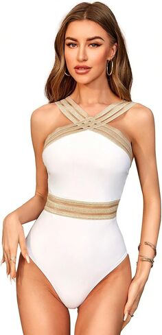Women's Mesh Halter Bikini Swimsuit High Waisted 2 Piece Bathing Suit Swimwear in Saudi Arabia