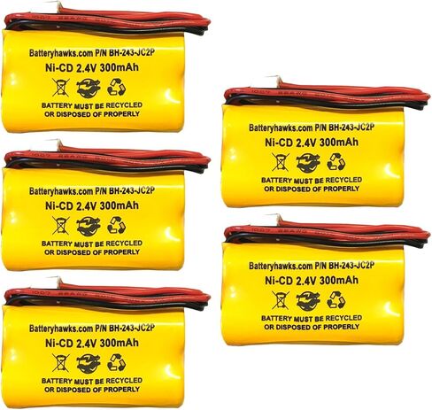 Ni-CD AA300MAH 2.4V AA 300MAH NI-CD 2.4V NI-CD Pack بديل لحالة الطوارئ/الخروج in Kuwait