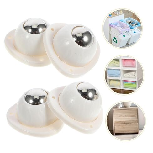 Luxshiny 4 pcs Mini Adhesive Swivel Caster Wheels Rotating Furniture Wheels for Small Appliances Easy Installation Compact Non Scratch Design in Saudi Arabia