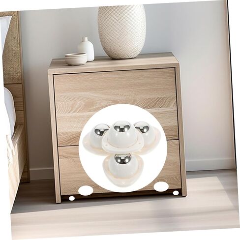 Luxshiny 4 pcs Mini Adhesive Swivel Caster Wheels Rotating Furniture Wheels for Small Appliances Easy Installation Compact Non Scratch Design in Saudi Arabia