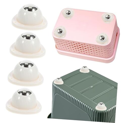 Luxshiny 4 pcs Mini Adhesive Swivel Caster Wheels Rotating Furniture Wheels for Small Appliances Easy Installation Compact Non Scratch Design in Saudi Arabia