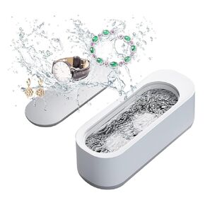 Ultrasonic Cleaner Jewelry Cleaner Machine, 45KHz Professional Sonic Cleaner for Ring, Earrings, Necklace, Silver, Eyeglass, Watches, Ultrasonic Cleaner Solution for Gifts in Saudi Arabia