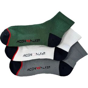 MoonWalker Extra Soft and Durable Quarter Crew Socks Made with KEMP (3-Pack) in Saudi Arabia
