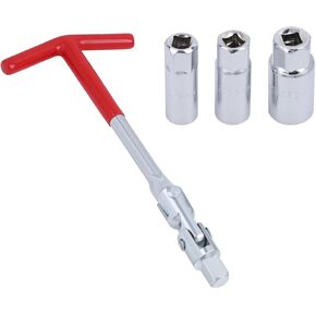 مفتاح ربط مقبس شرارة بمقبض على شكل حرف T 5/8 بوصة (16 مم) و13/16 بوصة (21 مم) أداة تثبيت مزيل مفتاح مقبس شرارة للدراجات النارية وجزازات العشب والمركبات الصغيرة، إلخ in Kuwait