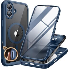 Miracase for iPhone SE Phone Case 3rd/2nd Generation 2022 2020 Full-Body with Built-in Glass Screen Protector, Heavy Duty 360° Protective Shockproof Bumper Cover for iPhone 8/SE 4.7 Inch, Black in Kuwait