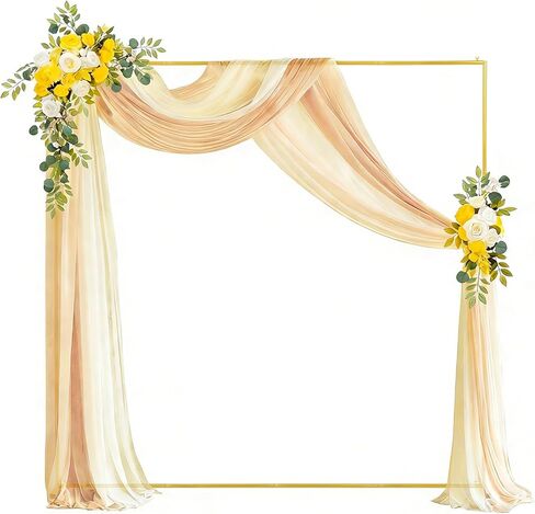 6.6 قدم × 6.6 قدم قوس قوس الزفاف ، موقف الخلفية المربعة ، قوس مربع لحفل حفل زفاف حفل عيد ميلاد الطفل الذكرى السنوية in Kuwait