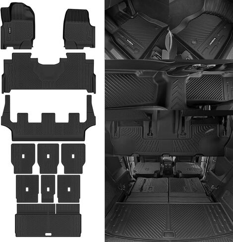Naibeve Floor Mats for Ford Econoline/E-Series E150/E250/E350/E450 2007-2025 - All Weather for Ford Econoline/E-Series Floor Mats Liners Front Row Waterproof Interior Accessories in Saudi Arabia