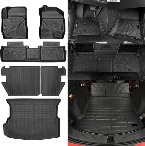 Naibeve Floor Mats for Ford Econoline/E-Series E150/E250/E350/E450 2007-2025 - All Weather for Ford Econoline/E-Series Floor Mats Liners Front Row Waterproof Interior Accessories in Saudi Arabia
