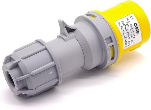VTCMKAZYT IEC60309 16A 3 Pin 110V-130V 50/60Hz 3P 4h 2P+E IP67 Female Connector(Female Connector) in Saudi Arabia