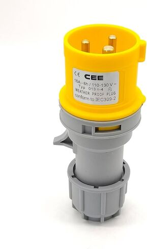VTCMKAZYT IEC60309 16A 3 Pin 110V-130V 50/60Hz 3P 4h 2P+E IP67 Female Connector(Female Connector) in Saudi Arabia
