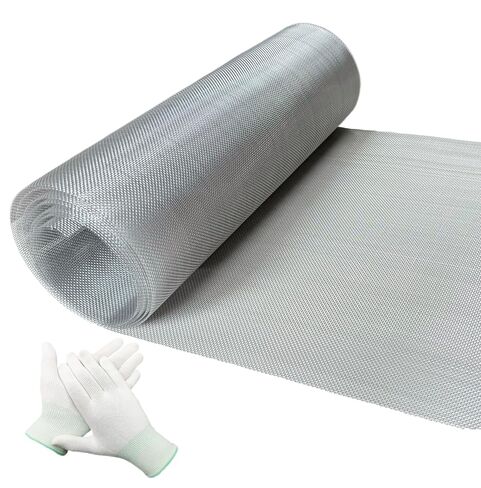 ROERLIEN 304 Stainless Steel Mesh for mice Control,20 Mesh 12''×118‘’(30.5cm×300cm) Woven Fine Wire Mesh,Easy to Cut for Air Vent,Rodent Control, Cage, Garden, Window Screen and DIY Projects. in Saudi Arabia