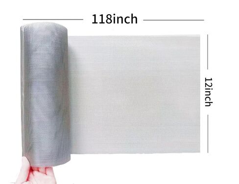 ROERLIEN 304 Stainless Steel Mesh for mice Control,20 Mesh 12''×118‘’(30.5cm×300cm) Woven Fine Wire Mesh,Easy to Cut for Air Vent,Rodent Control, Cage, Garden, Window Screen and DIY Projects. in Saudi Arabia