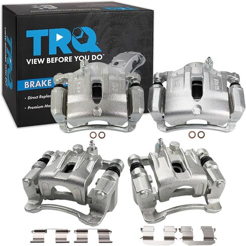 TRQ Brake Caliper Set Compatible with 2012-2015 Hyundai Tucson 2012-2016 Kia Sportage in Saudi Arabia