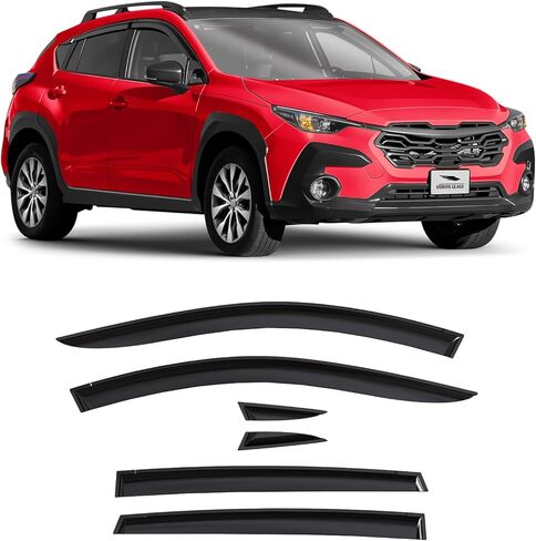 Voron Glass Tape-on Extra Durable Rain Guards for Ram 2500/3500 2011-2025 Crew Cab, Window Deflectors, Vent Window Visors, 4 Pieces - 100279 in Kuwait