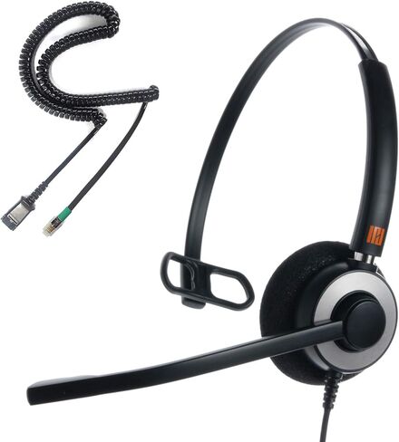 سماعة هاتف IPD للمكتب ومركز الاتصال Wired QD إلى RJ9 IPH-210 المتوافق مع الهواتف مع Yealink SIP و Grandsteam و Sangoma و +Ooma و LG Landline in Kuwait