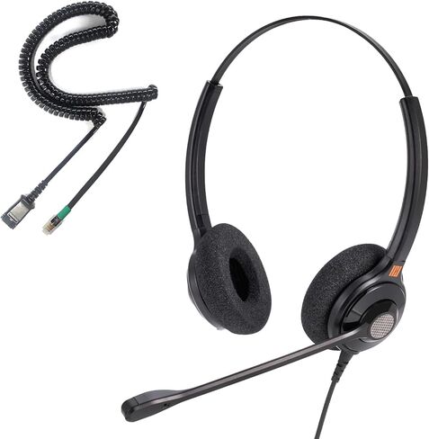 سماعة هاتف IPD للمكتب ومركز الاتصال Wired QD إلى RJ9 IPH-210 المتوافق مع الهواتف مع Yealink SIP و Grandsteam و Sangoma و +Ooma و LG Landline in Kuwait