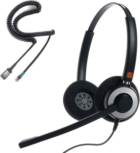 سماعة هاتف IPD للمكتب ومركز الاتصال Wired QD إلى RJ9 IPH-210 المتوافق مع الهواتف مع Yealink SIP و Grandsteam و Sangoma و +Ooma و LG Landline in Kuwait