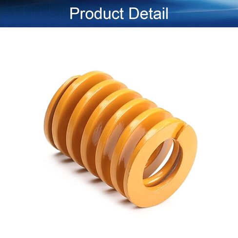 2Pcs Yellow 3D Printer Die Spring 20mm OD 10mm ID 25mm Long Spring Steel Spiral Stamping Ultra-Light Load Compression Mould Die Spring in Saudi Arabia