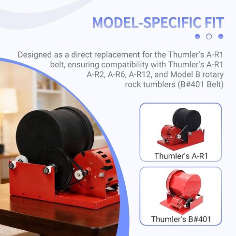 حزام محرك بديل من LAZX Intl مكون من 3 قطع - متوافق مع Thumler's A-R1، A-R2، A-R6، A-R12، موديل B Tumbler (حزام B#401) in Kuwait